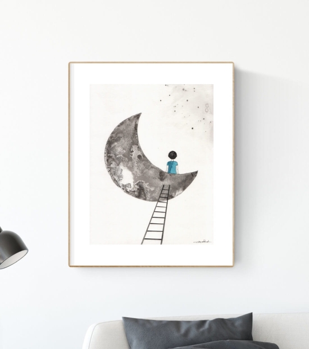 grafika  30/40, abstrakcja do salonu