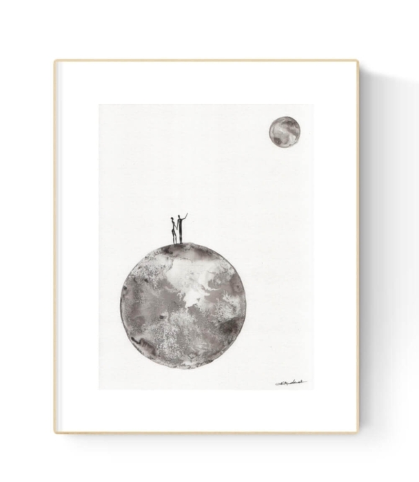 grafika  30/40, abstrakcja do salonu 