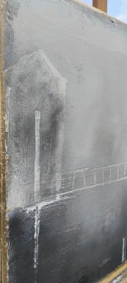 Obraz na płótnie abstrakcja loft , nowoczesny obraz industrial 60x80 cm