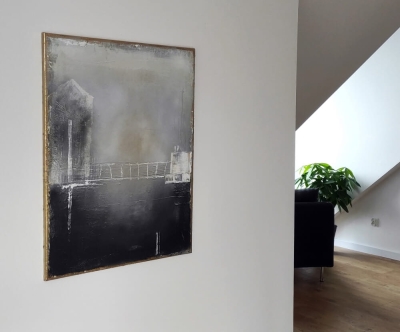 Obraz na płótnie abstrakcja loft , nowoczesny obraz industrial 60x80 cm