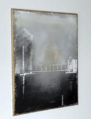Obraz na płótnie abstrakcja loft , nowoczesny obraz industrial 60x80 cm