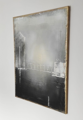 Obraz na płótnie abstrakcja loft , nowoczesny obraz industrial 60x80 cm