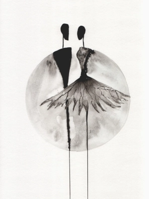zestaw 3 grafik 30 x 40 cm, abstrakcja