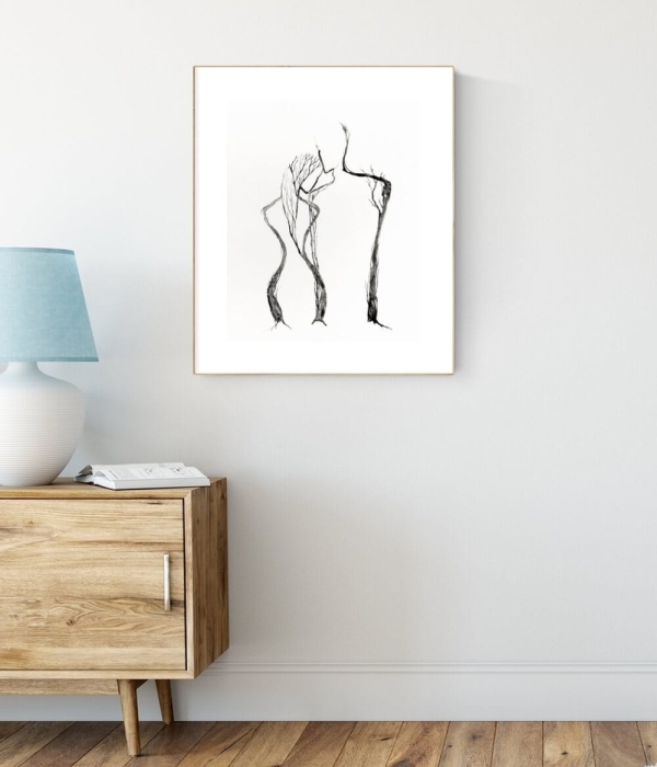 grafika 40 x 50 cm ręcznie malowana, nowoczesne obraz do salonu