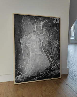 Elagancki obraz do salonu oryginalna abstrakcja na płótnie 50x70