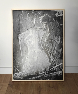 Elagancki obraz do salonu oryginalna abstrakcja na płótnie 50x70
