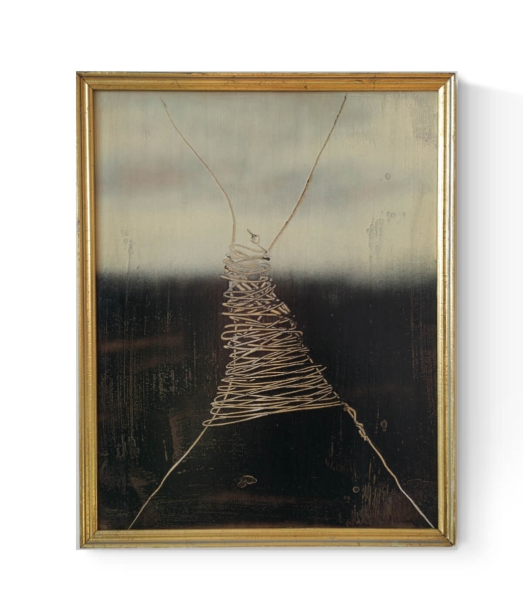 Obraz w ramie malarstwo współczesne, 30x28 cm