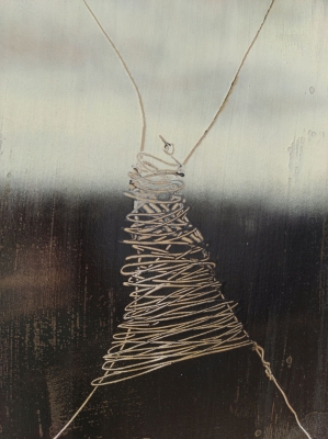 Obraz w ramie malarstwo współczesne, 30x28 cm