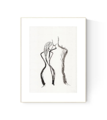 grafika 21/30 ręcznie malowana, abstrakcja