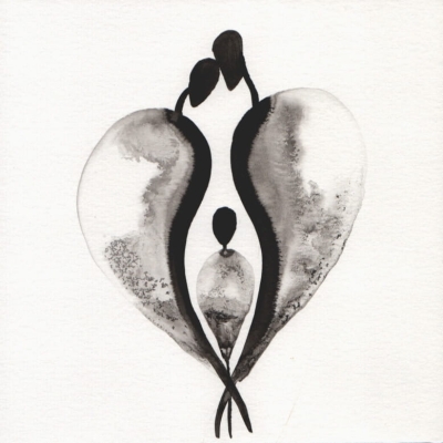 zestaw 3 grafik 20 x 20 cm, minimalizm
