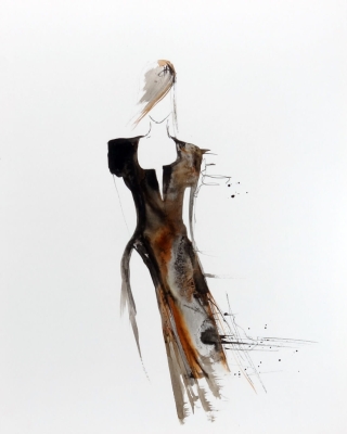 zestaw 3 grafik 40x50, styl skandynawski, abstrakcja kobieta