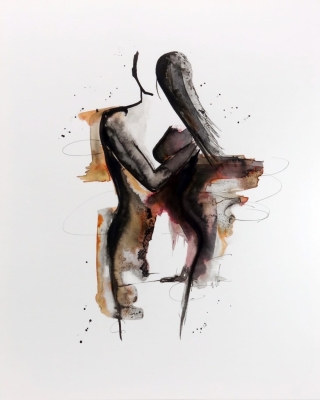 zestaw 3 grafik 40x50, styl skandynawski, abstrakcja kobieta