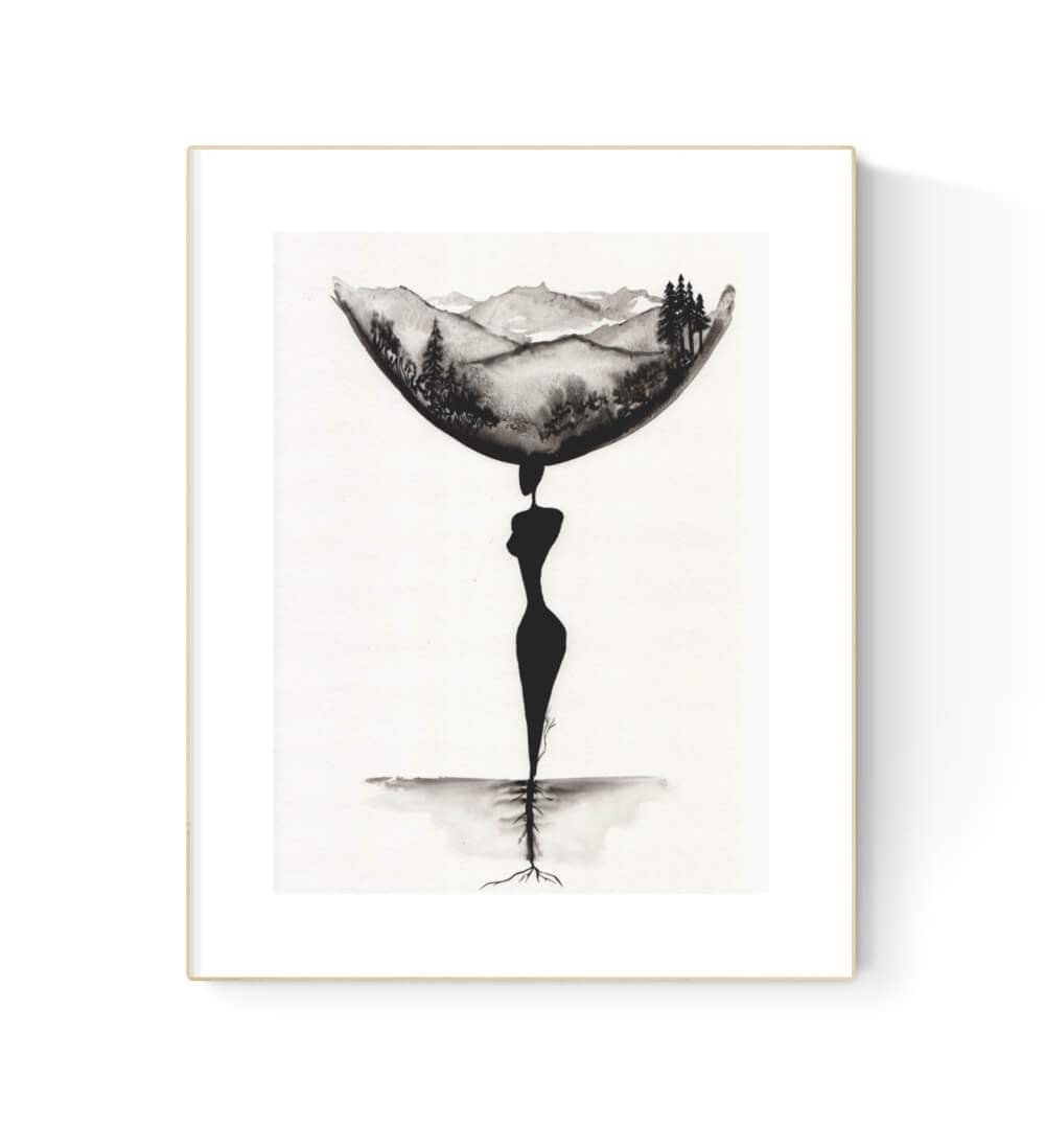 grafika 30/40, abstrakcja do salonu