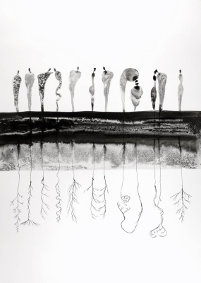 zestaw 2 obrazów 50 x 70 cm, minimalizm