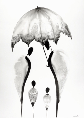 zestaw 2 obrazów 50 x 70 cm, minimalizm