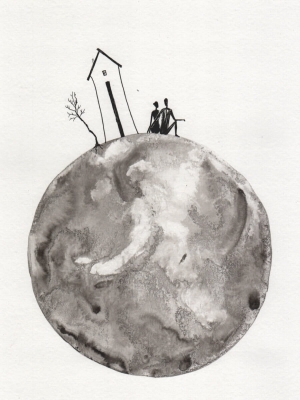 grafika 40 x 50 cm ręcznie malowana, nowoczesne obraz do salonu