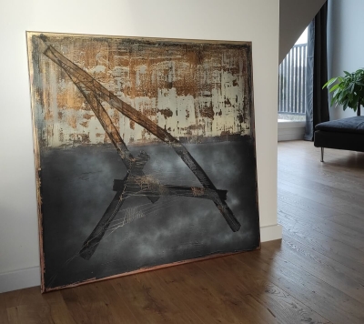 Obraz na płótnie 100x100 nowoczesny obraz industrial