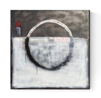 Obraz loftowy industrialny, 100x100, abstrakcja nowoczesny obraz do salonu loft