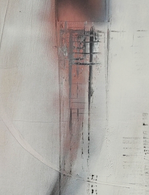 Obraz loftowy industrialny, 100x120, miedź, abstrakcja nowoczesny obraz do salonu loft