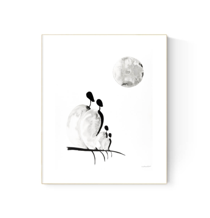 grafika 40 x 50 cm ręcznie malowana, nowoczesny obraz do salonu