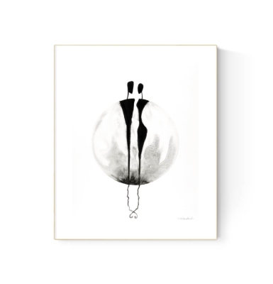 grafika 40 x 50 cm ręcznie malowana, nowoczesne obraz do salonu