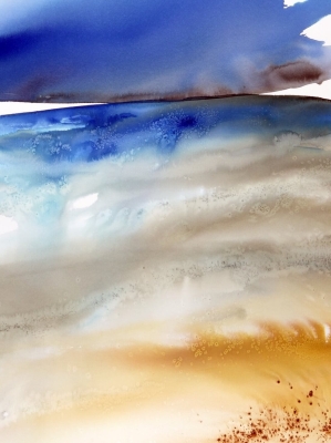 Nowoczesny obraz do salonu abstrakcja pastelowa 70x100 duża