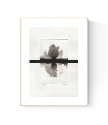 grafika 21/30 ręcznie malowana, abstrakcja