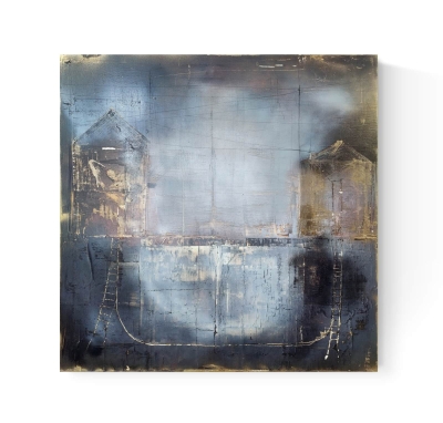 Obraz loftowy industrialny, 100x100, abstrakcja nowoczesny obraz do salonu loft