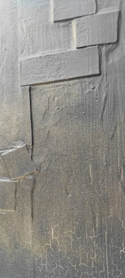 Czarne obrazy abstrakcja do salonu ze strukturą, malarstwo współczesne