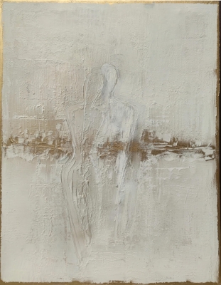 Nowoczesny obraz do salonu elegancka abstrakcja ze złotem 80x100