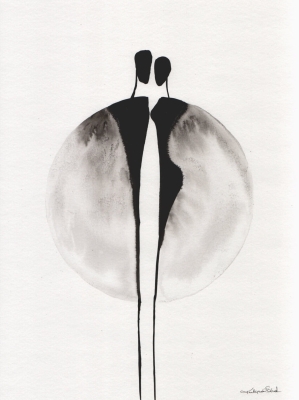 zestaw 3 grafik 30 x 40 cm, abstrakcja