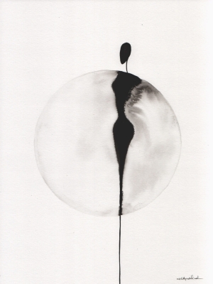zestaw 3 grafik 30 x 40 cm, abstrakcja
