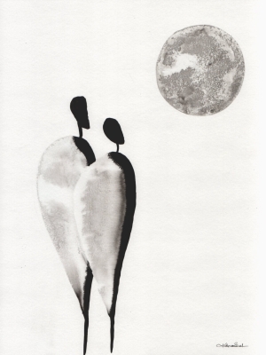 zestaw 2 grafik 30 x 40 cm, abstrakcja