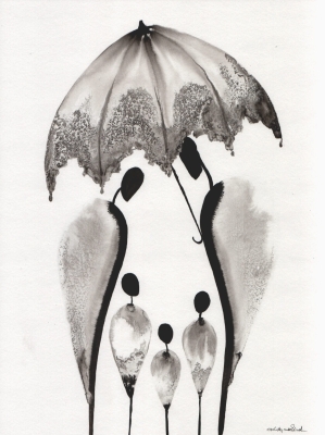 zestaw 2 grafik 30 x 40 cm, abstrakcja