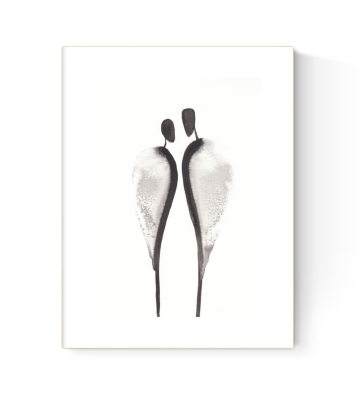 grafika 21/30 ręcznie malowana, abstrakcja