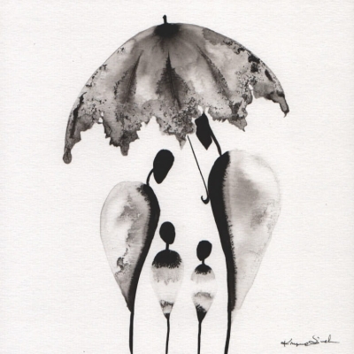 tryptyk pionowy 20 x 20 cm, minimalizm