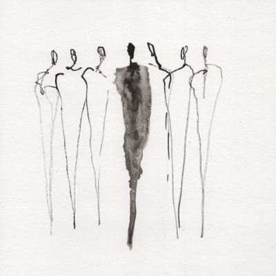 zestaw 4 grafik 20 x 20 cm, minimaliz