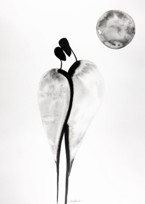 zestaw 2 obrazów 50 x 70 cm, minimalizm