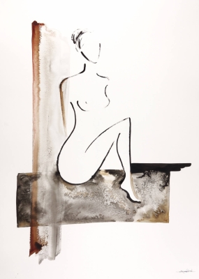 dyptyk obraz 2-częciowy, 50x70 malowany, abstrakcja,