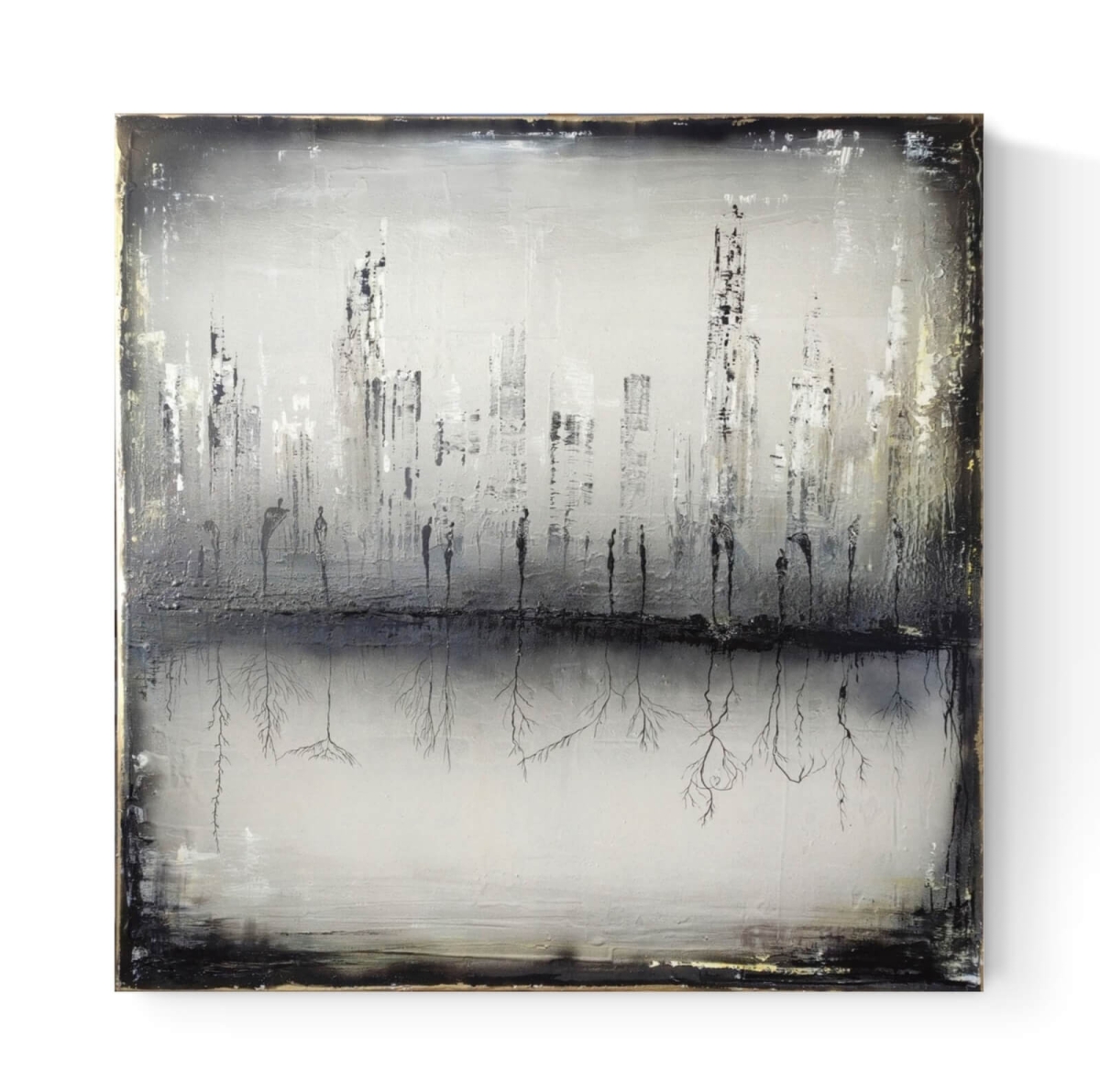 Obraz malowany na płótnie 120 x 120 cm