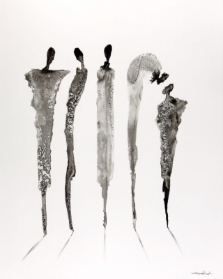 grafika 40 x 50 cm ręcznie malowana, nowoczesny obraz do salonu