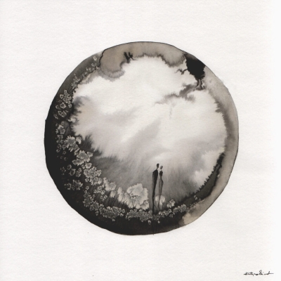 zestaw 4 grafik 30 x 30 cm, styl skandynawski