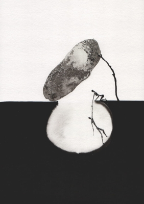 zestaw 3 grafik A4, styl skandynawski, abstrakcja