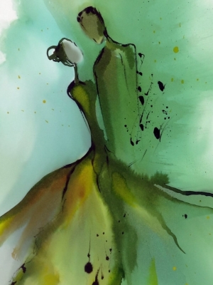 abstrakcja 30x40, akwarela