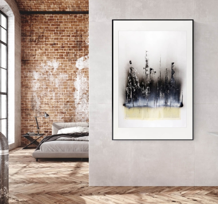 Obrazy nowoczesne abstrakcja loft, ręcznie malowany 70x100