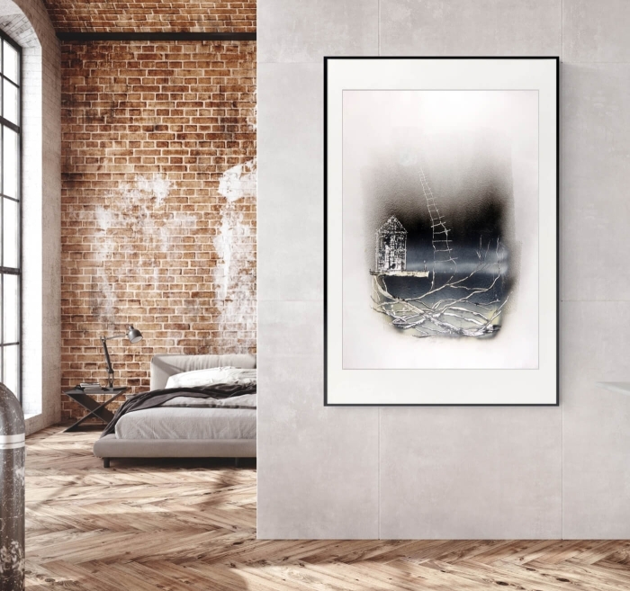 Obrazy nowoczesne abstrakcja loft, ręcznie malowany 70x100 