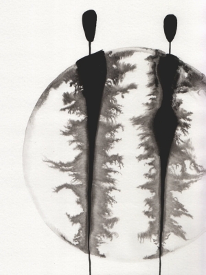 zestaw 2 grafik 40/50, styl skandynawski, abstrakcja