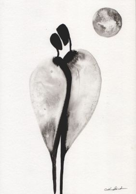 zestaw 4 grafik A4, styl skandynawski, abstrakcja