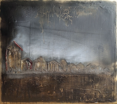Nowoczesna abstrakcja 115x100, duży obraz na płótnie