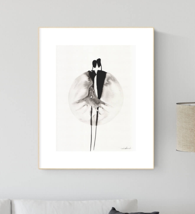 grafika  30/40, abstrakcja do salonu 